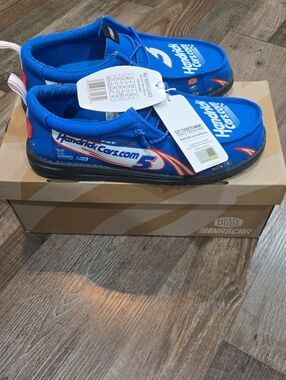 Men's Blue Racing Slip-On Shoes -